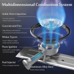 Portable Gas Stove Dual Function with Carry Case - Works in Can & Tank Cylinders — view 8
