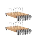 Wooden Regular Hanger with Clips — view 6