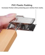 Wooden Regular Hanger with Clips — view 7