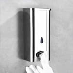 SS Premium Soap Dispenser with Manual Press Function - 250ml Silver — view 3