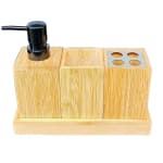 Wooden Bamboo Toiletry Set with Soap Dispenser - 250ml — view 5