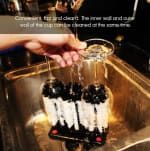 Plastic Triple Brush - Deep Cleaner for Large Cups/Bottles/Glasses with Hard Bristles 23cm — view 3