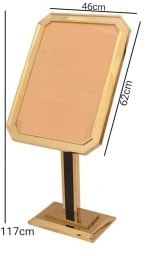 Golden Display Stand - A2 Size Board with 8 Sided Frame & Square Pole — view 2