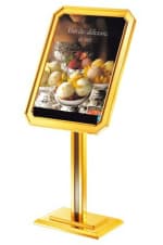 Golden Display Stand - A2 Size Board with 8 Sided Frame & Square Pole — view 5