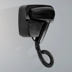 Electric Wall Mountable Hair Dryer 1300W - Black — view 8