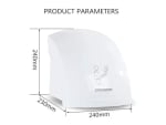 Electric Automatic Hand Dryer with Hot Air Blower 1200W - White — view 2