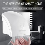 Electric Automatic Hand Dryer with Hot Air Blower 1200W - White — view 4