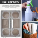Plastic Caddy Tool Basket with 4 Round Inner Slots - Grey — view 4