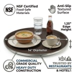 Anti Skid Tray with SS Border - Heavy| Round | 14" — view 6
