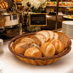 Heavy Round Shaped Polyrattan Basket with Handles & Metal Wire - 20x8cm — view 5