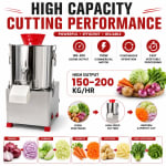 Regular Electric Commercial Vegetable Cutter — view 5