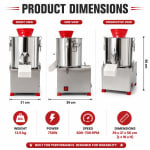 Regular Electric Commercial Vegetable Cutter — view 6