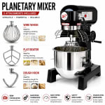 Electric Planetary Mixer with 3 Whisk Attachments & Safety Guard - Black Body | Gear Model — view 8