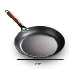 Wooden Handle Iron Pan — view 2