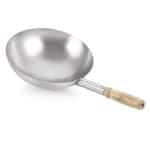 Wooden Handle SS Wok — view 1