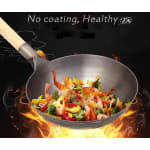 Wooden Handle Iron Wok — view 7