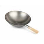 Wooden Handle MS Wok — view 1