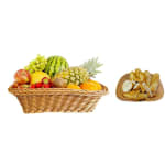 Lite Rectangle Shaped Polyrattan Basket - Walnut Brown — view 3