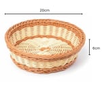 Lite Round Shaped Polyrattan Basket - Small — view 2