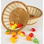 Lite Round Shaped Polyrattan Basket - Small — view 4