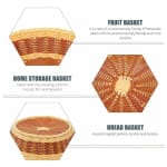 Lite Round Shaped Polyrattan Basket - Small — view 5