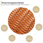 Heavy Rectangle Shaped Polyrattan Basket with Metal Wire - 24x18x7cm — view 5