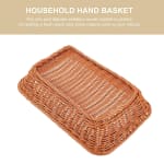 Heavy Rectangle Shaped Polyrattan Basket with Metal Wire - 36x28x9cm — view 8
