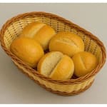 Heavy Oval Shaped Polyrattan Basket with Metal Wire - 23x17x8cm — view 7