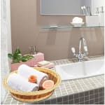 Heavy Round Shaped Polyrattan Basket with Metal Wire - 40x10cm — view 6