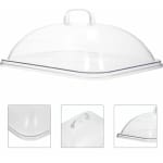 Acrylic Transparent Rectangle Dome Food Cover - 32 x 25 x 8cm — view 5
