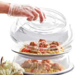 PC Transparent Round Flat Top Food Cover — view 3