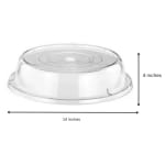 PC Transparent Round Flat Top Food Cover — view 2
