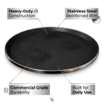 Anti Skid Tray with SS Border - Heavy| Round | 16" — view 4