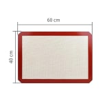 Silicon Baking Mat Red Border — view 2