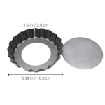 Teflon Pizza Pan Plate with Curvy Edges and Removable Bottom — view 2