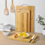VERATTI Wooden Rectangle Chopping Board with SS Handle and 1.8cm Thickness — view 7