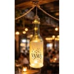 VAMA Premium Devorative Glass Bottel with Glow Lights — view 4