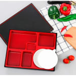ABS Food Grade Bento/Thali/Meal Box 6 Compartments — view 4