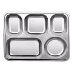SS Bento/Thali/Meal Box with Lid 5 Compartments — view 6