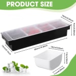 Plastic Condiment/Spice/Masala Box with PC Lid — view 2