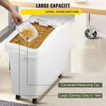 Plastic Ingredient Bin with Wheels & PC Grain Scoop — view 4