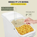 Plastic Ingredient Bin with Wheels & PC Grain Scoop — view 6