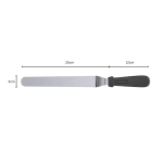 Plastic Black Handle Bend Palette Knife — view 2