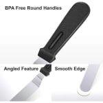 Plastic Black Handle Bend Palette Knife — view 5