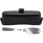 PC Butter Holder Tray with Lid & SS Butter Slicer Knife — view 1
