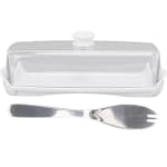 PC Butter Holder Tray with Lid & SS Butter Slicer Knife — view 1