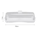 PC Butter Holder Tray with Lid & SS Butter Slicer Knife — view 2