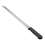 Plastic Black Handle Bread Knife with Small Teeth — view 1