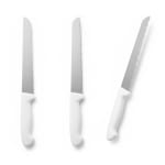 Plastic White Handle Bread Knife with Teeth — view 4