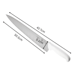 Plastic White Handle SS Chef Knife — view 2